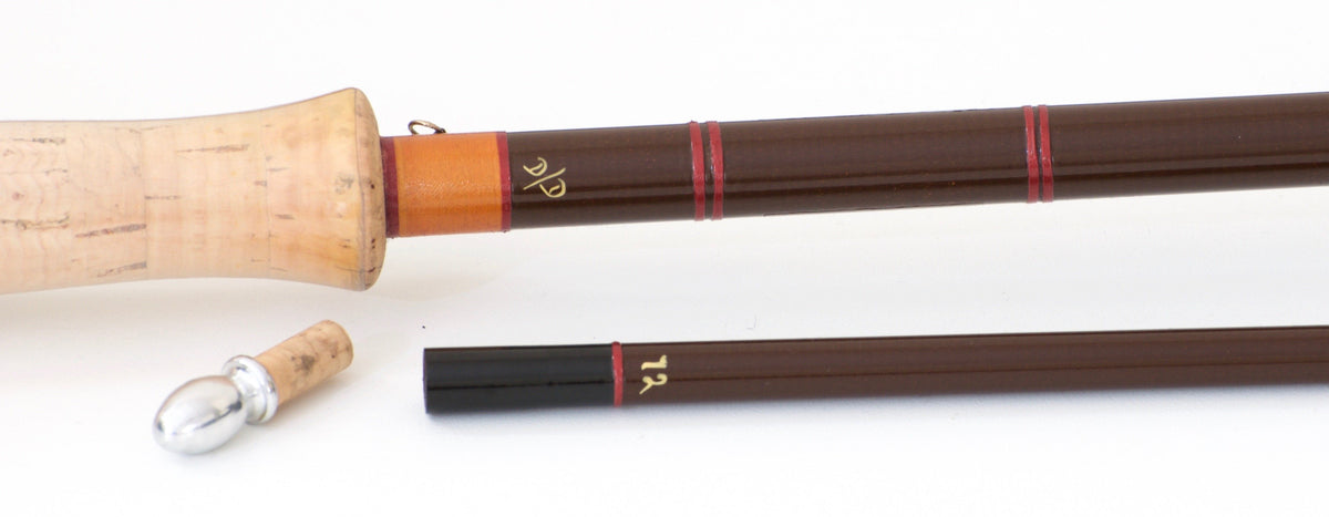 Hardy Bros. Fibalite 9' 6wt Fiberglass Fly Rod - maker's signature inscription