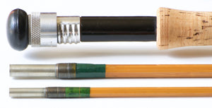 Hardy Palakona "Taupo" 10' #7 Bamboo Fly Rod 3/1 - guide detail and spacing