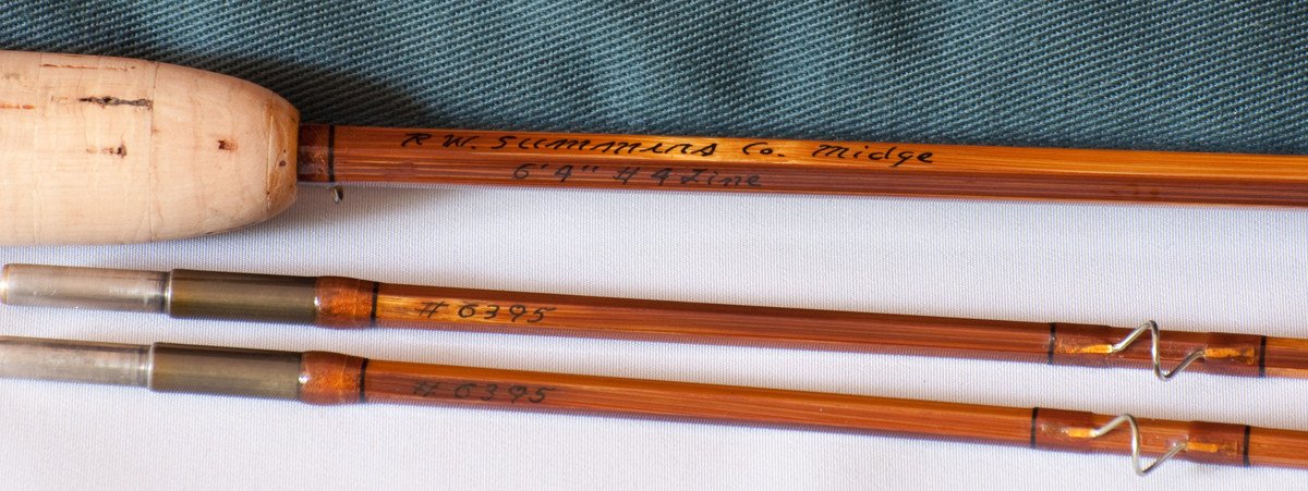 Bob Summers Midge Deluxe Bamboo Rod 6'4" 2/2 #4 - handle grip and reel seat detail