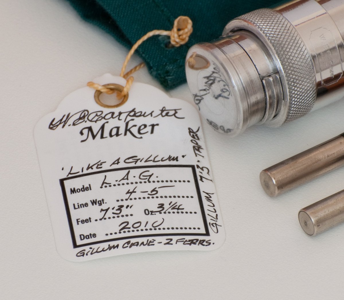 Walt Carpenter "Like a Gillum" 7'3 2/2 4-5wt Bamboo Rod 