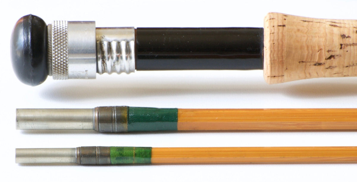 Hardy Palakona "Taupo" 10' #7 Bamboo Fly Rod 3/1 - guide detail and spacing