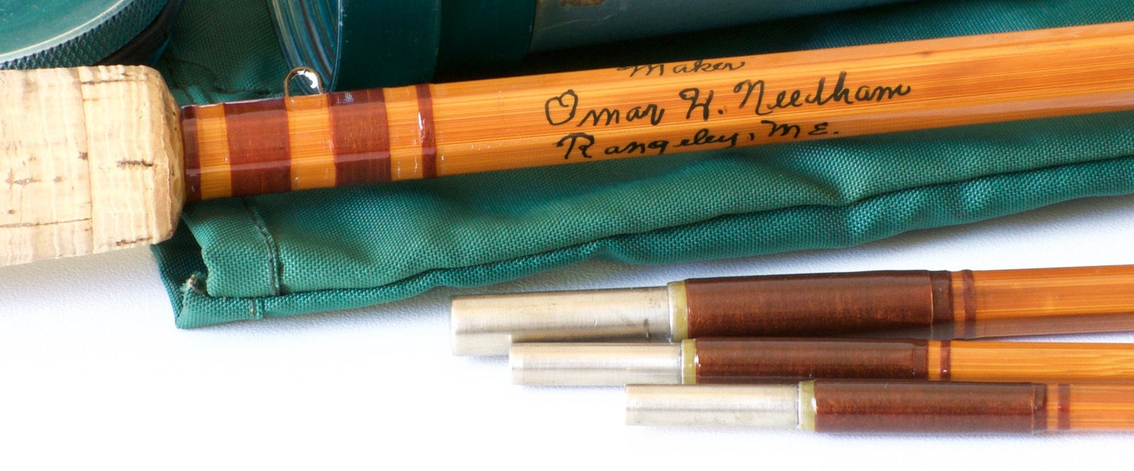 Needham, Omar H. -- "Salmon" Bamboo Rod 9'3" 3/2 8wt 
