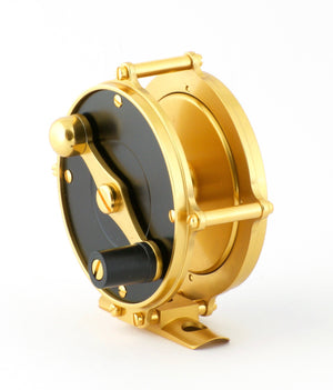 Peerless Model 7M raised pillar fly reel - GOLD finish!