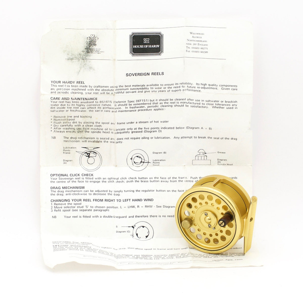 Hardy Sovereign 3/4/5 Fly Reel