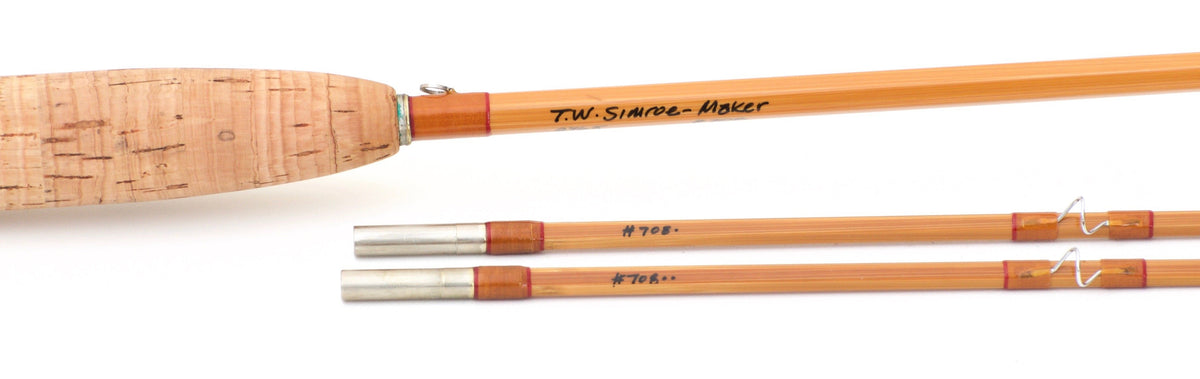 Simroe, Ted -- 7 1/2' 5wt Bamboo Rod - ferrules and tip tops detail