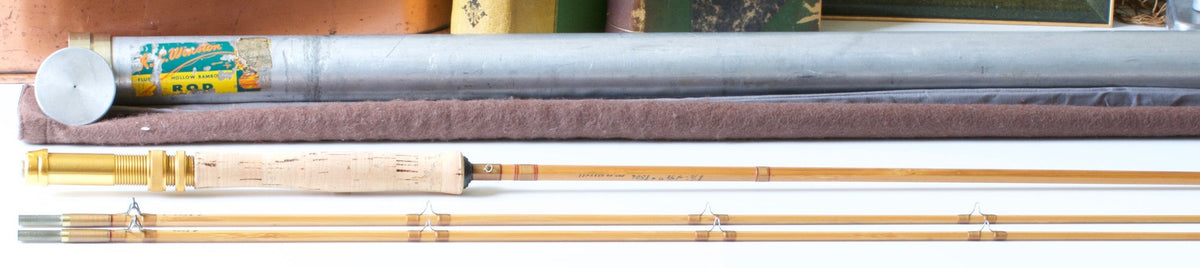 R.L. Winston Bamboo Rod SF-era 8'6" 2/2 #6 - handle grip and reel seat detail