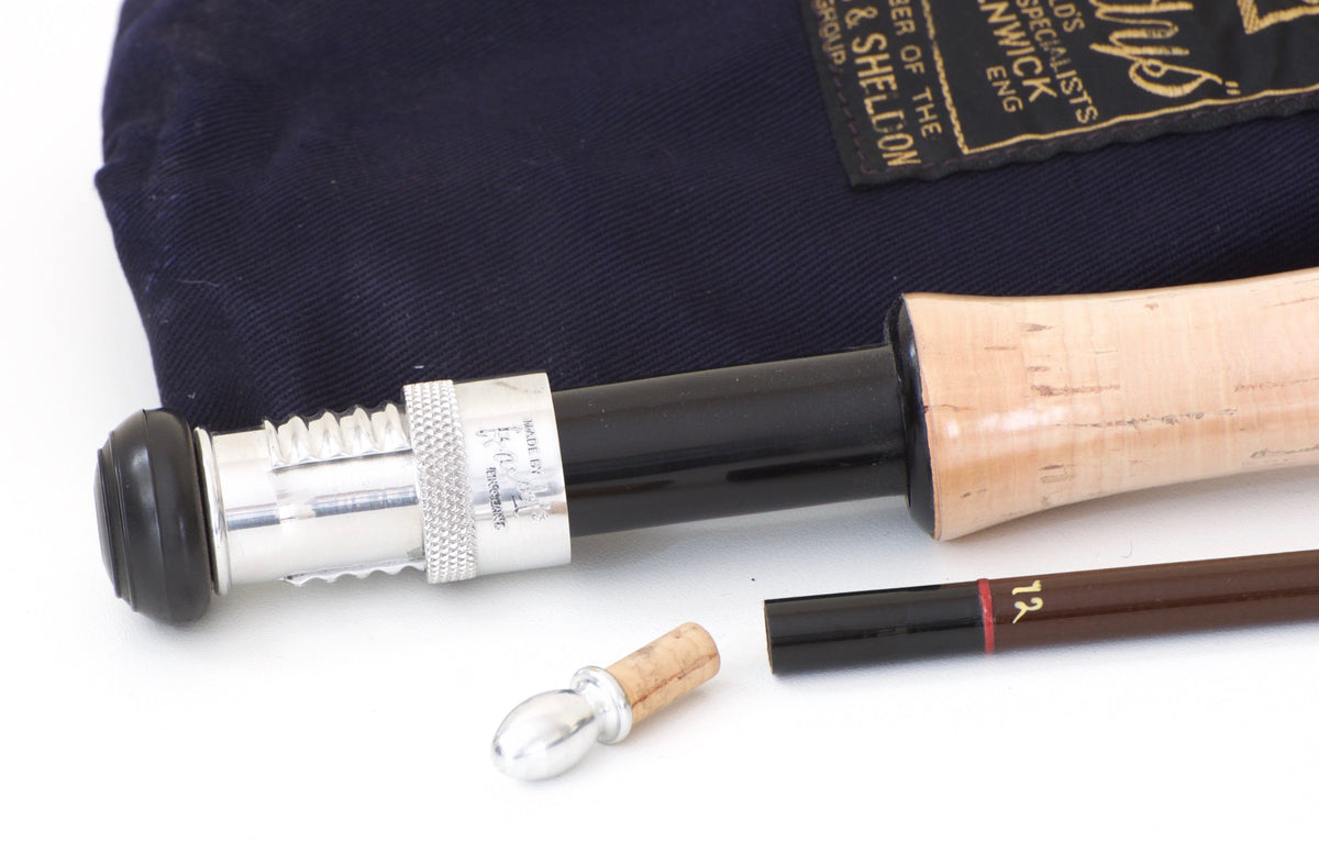 Hardy Bros. Fibalite 9' 6wt Fiberglass Fly Rod - rod sections with wrapping