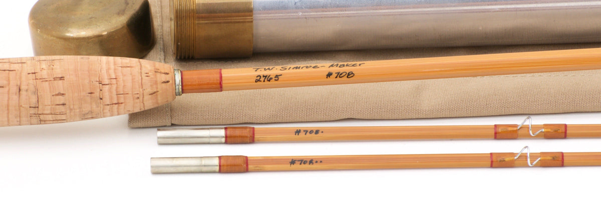 Simroe, Ted -- 7 1/2' 5wt Bamboo Rod - handle grip and reel seat detail