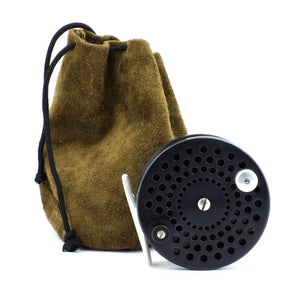 Bogdan Trout Fly Reel - All Black with Palming Rim Spool