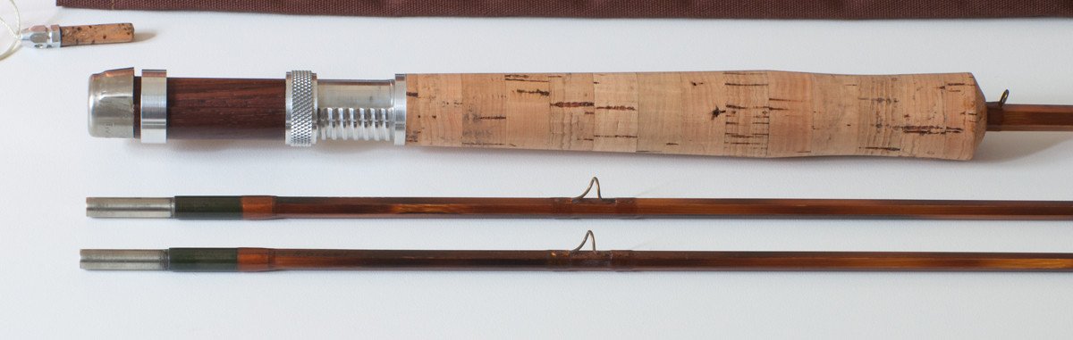 Bob Summers Model 856 Bamboo Rod 8' 2/2 #5/6 - maker signature and rod markings