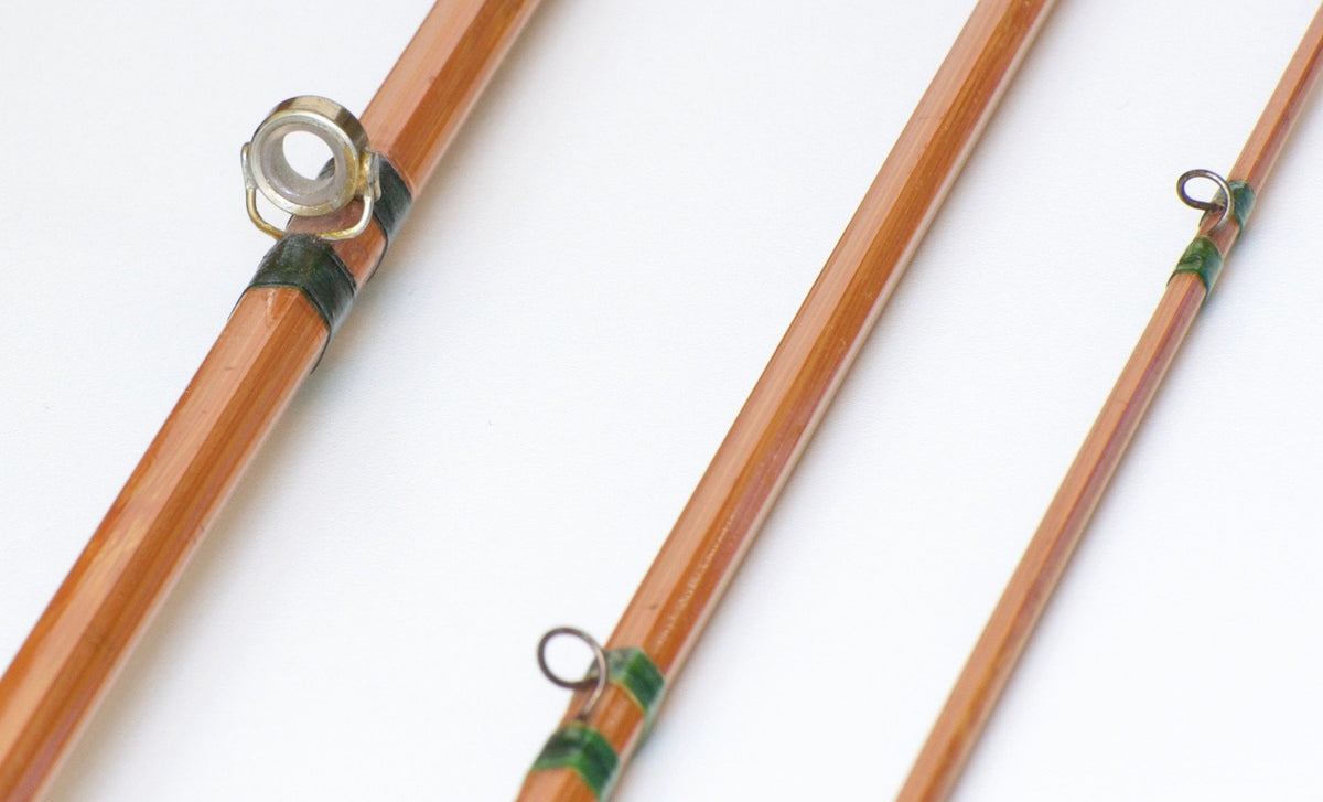Hardy Palakona "Taupo" 10' #7 Bamboo Fly Rod 3/1 - rod sections with wrapping
