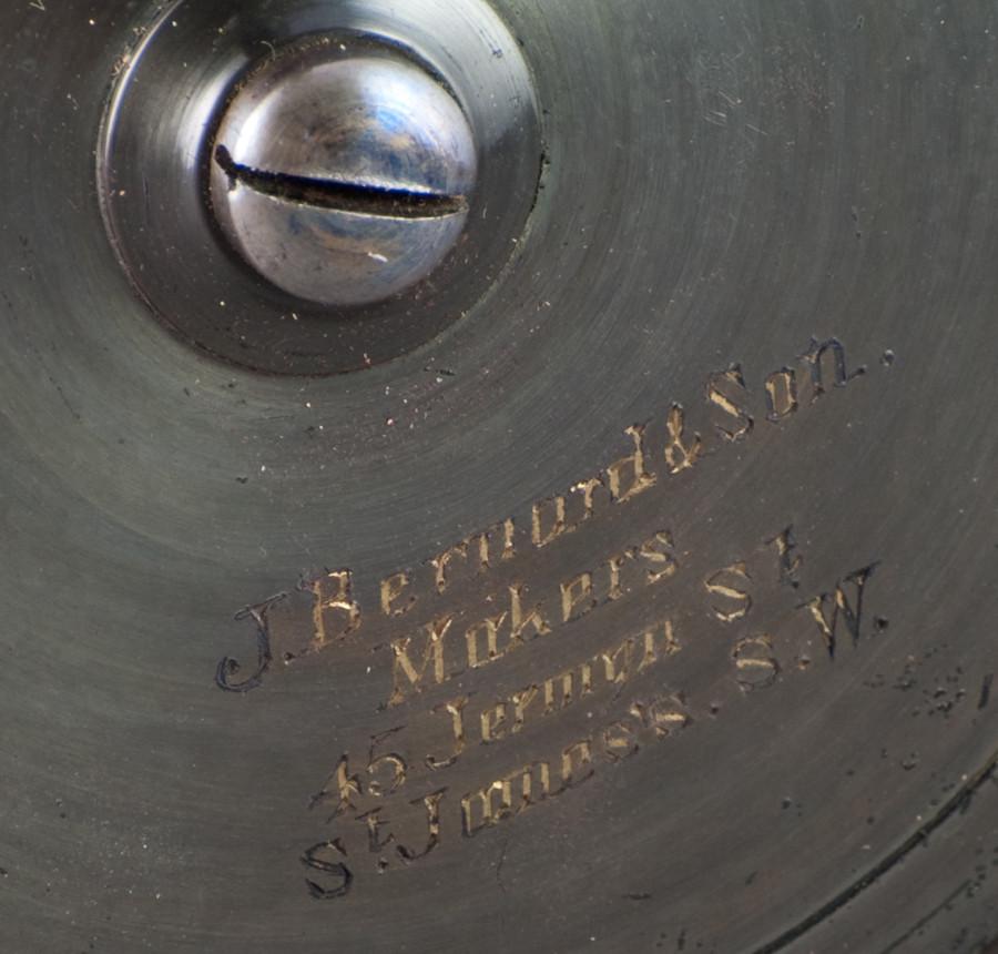 David Slater 4 1/4" Brass/Ebonite Fly Reel - J. Bernard and Son 