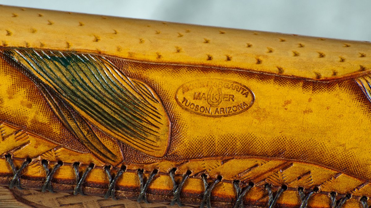 Annie Margarita Leather Rod Case - Pink Salmon 