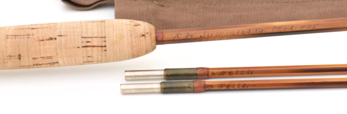 Bob Summers Model 735 Bamboo Rod 7'3" 2/2 #4/5 - overall view