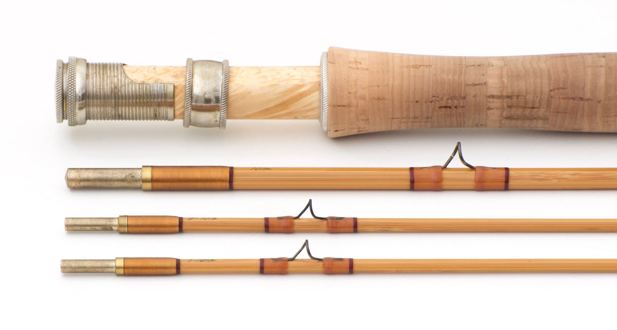 R.L. Winston Bamboo Rod 7'6" 3/2 #4 - ferrules and tip tops detail