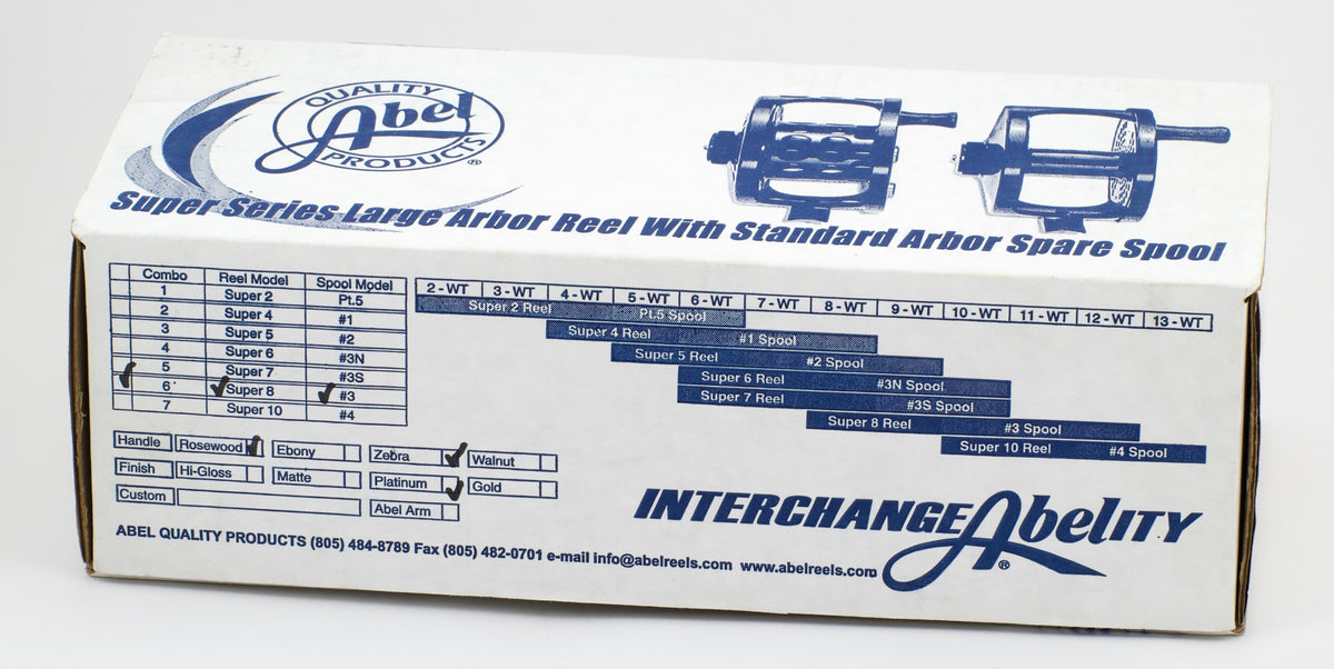 Abel Super 8 Fly Reel and Spare Spool