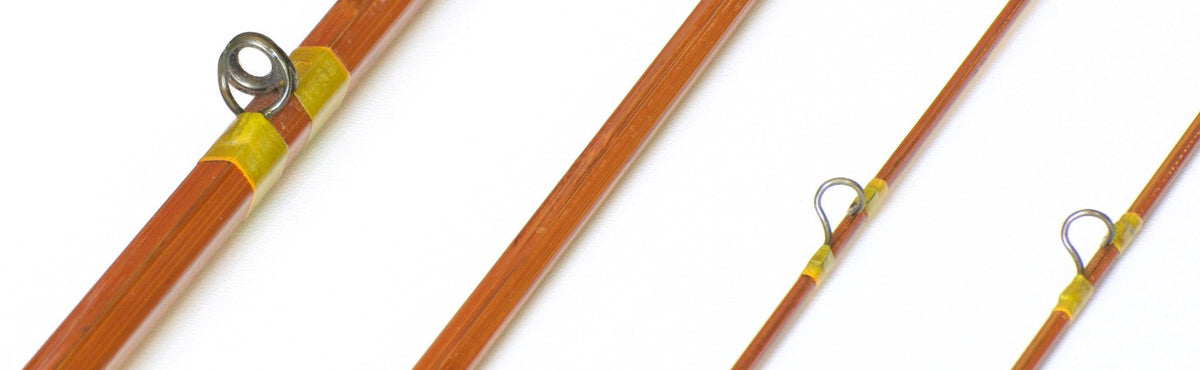 Phillipson Pacemaker Bamboo Rod 8'6 3/2 6wt - rod sections with guides and wraps