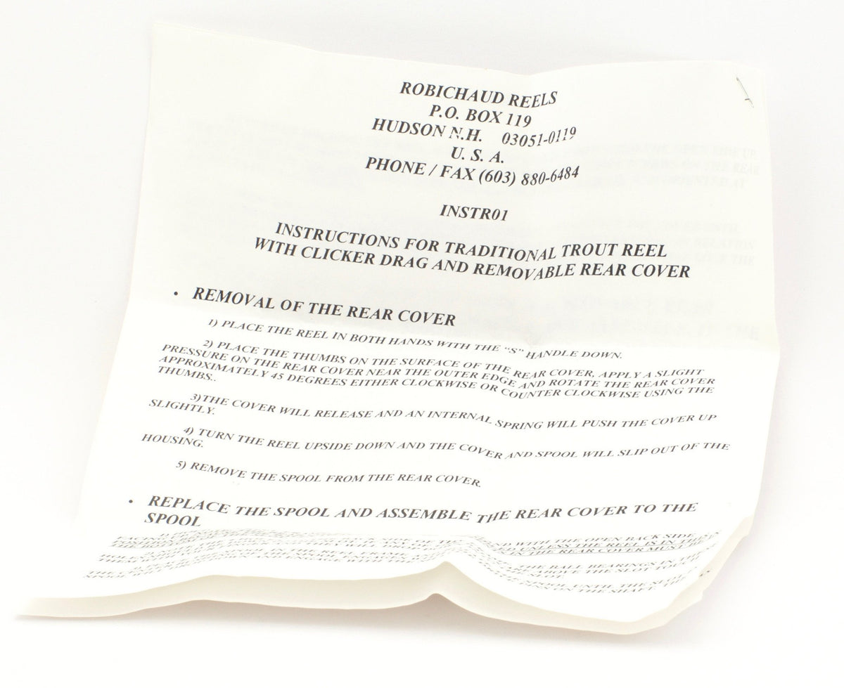 Robichaud Traditional Trout Reel 3" 