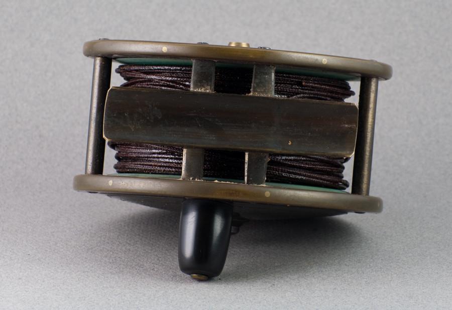 David Slater 4 1/4" Brass/Ebonite Fly Reel - J. Bernard and Son 