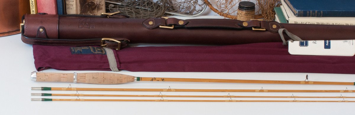 Hardy Marvel 7' 4wt bamboo rod with leather tube
