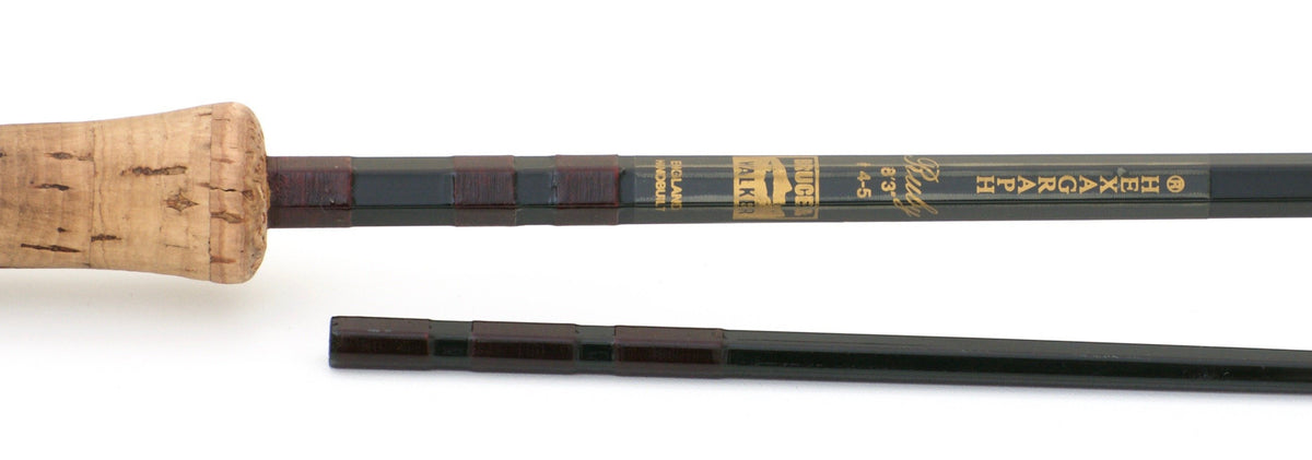 Bruce & Walker - Ruby 8'3 4-5wt Hexagraph Rod 