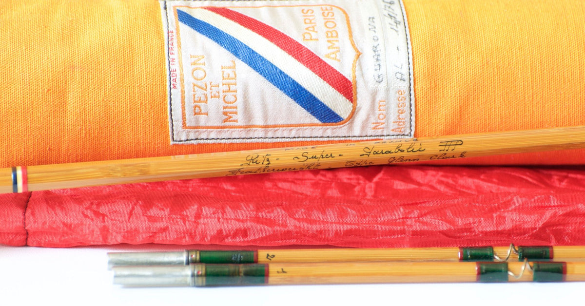 Pezon et Michel Super Parabolic PPP, "Featherweight" Type Glenn Clark Bamboo Rod 6'3 4-5wt 