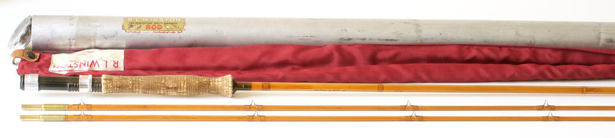 R.L. Winston Bamboo Fly Rod SF-era 9' 2/2 4 1/2 oz. - handle grip and reel seat detail