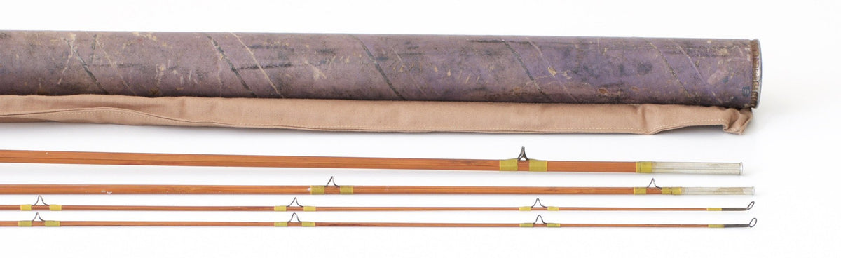 Phillipson Pacemaker Bamboo Rod 8' 3/2 5wt - rod sections with guides and wraps