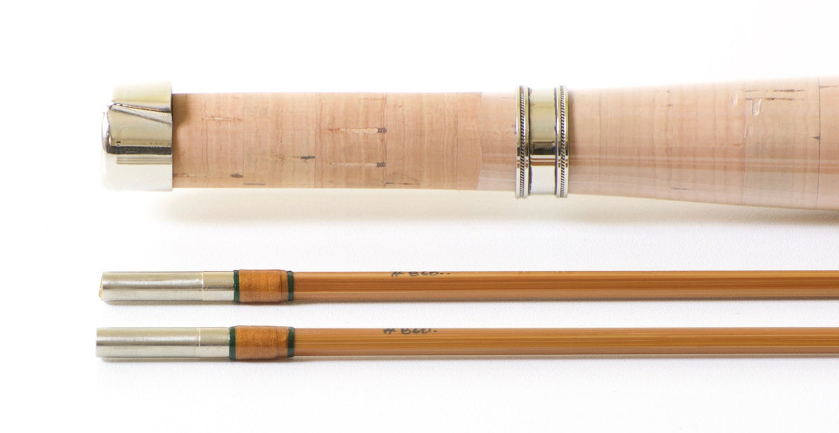 Simroe, Ted -- 8' 4wt Bamboo Rod (new!) - rod sections with wraps and hardware