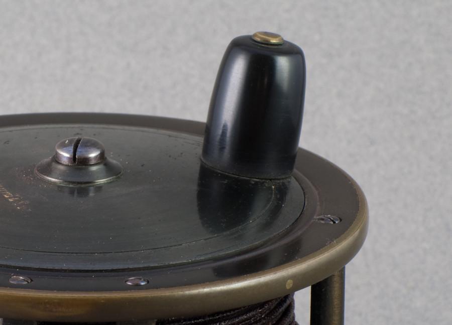 David Slater 4 1/4" Brass/Ebonite Fly Reel - J. Bernard and Son