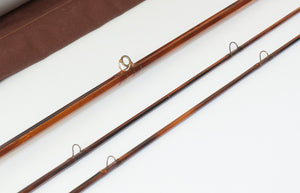 Bob Summers Model 856 Bamboo Rod 8' 2/2 #5/6 - rod sections with guides and wraps