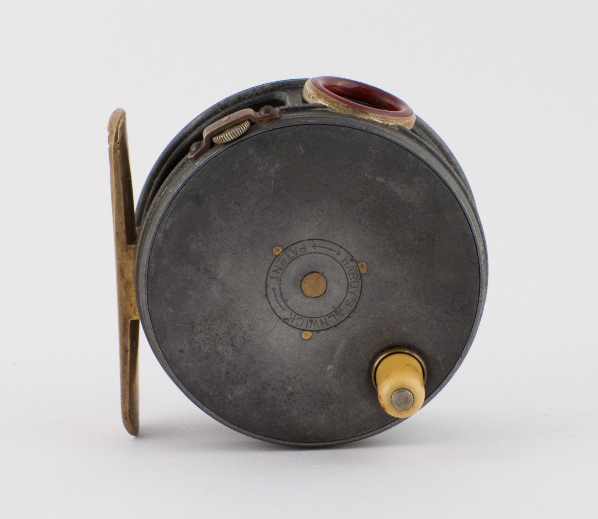 Hardy Perfect 3 1/8" 1912 check w/ red agate