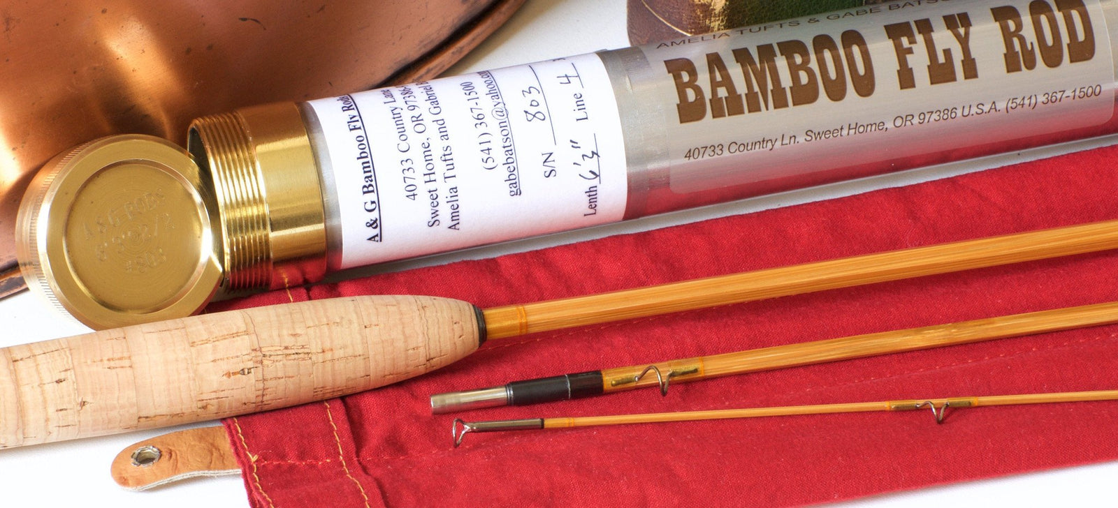 Tufts and Batson Bamboo Rod - 6'3 2/2 4wt