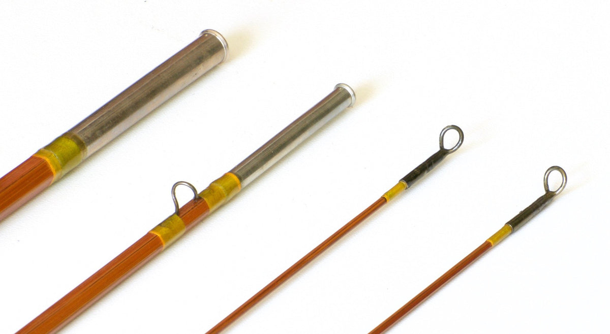 Phillipson Pacemaker Bamboo Rod 8'6 3/2 6wt - rod sections with guides and wraps