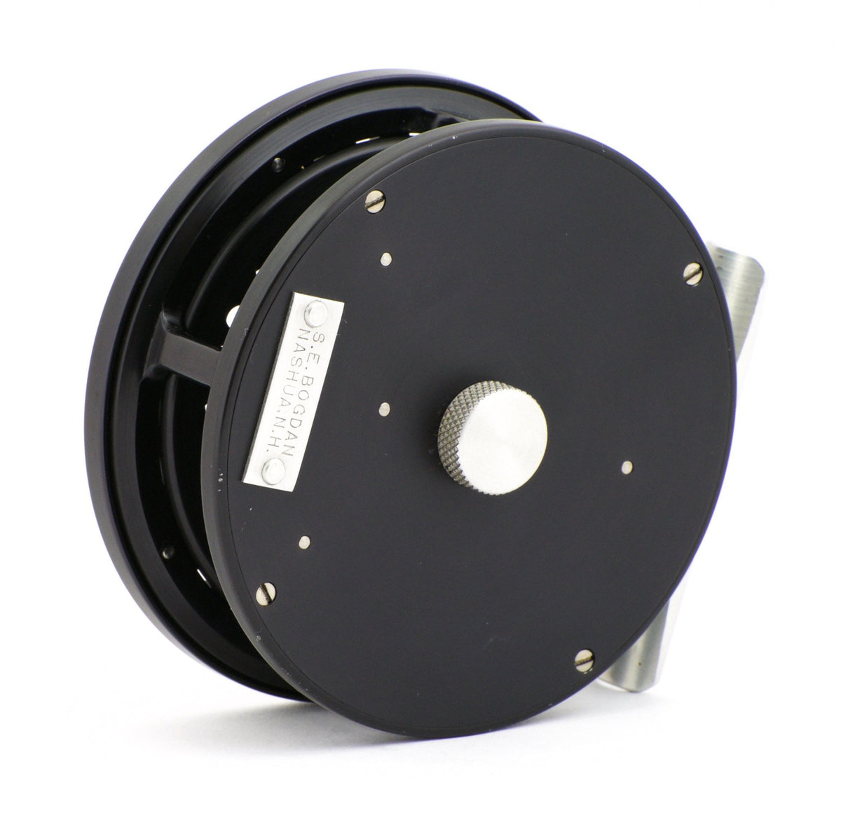 Bogdan Trout Fly Reel - All Black with Palming Rim Spool