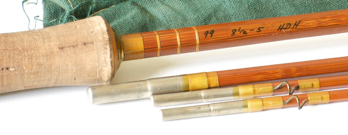 Phillipson Paragon Bamboo Rod 8'6 3/2 6wt - ferrules and tips detail