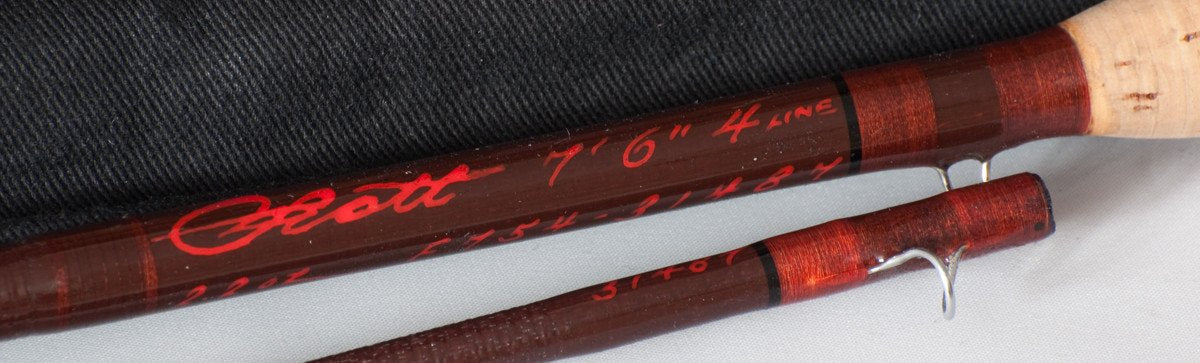 Scott Fiberglass Fly Rod - Model F754 Fibertouch 7'6 4wt 2 piece 