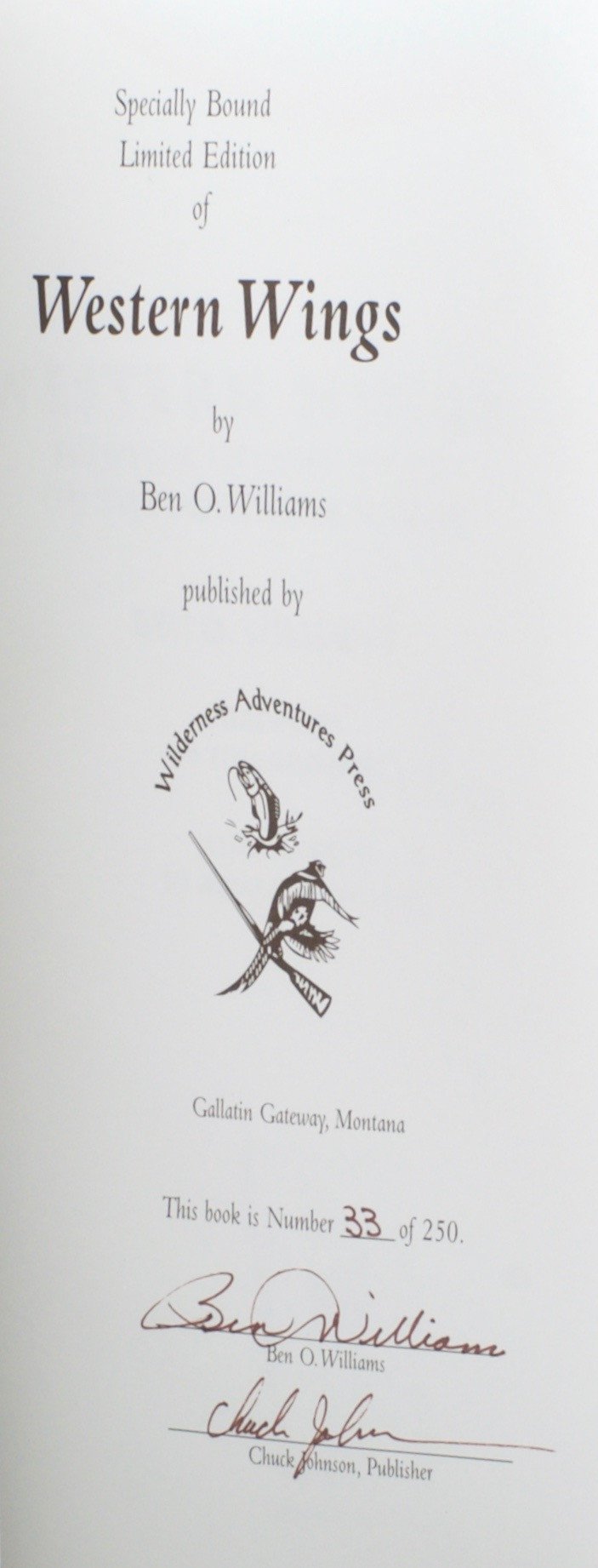 Williams, Ben O. - Western Wings 