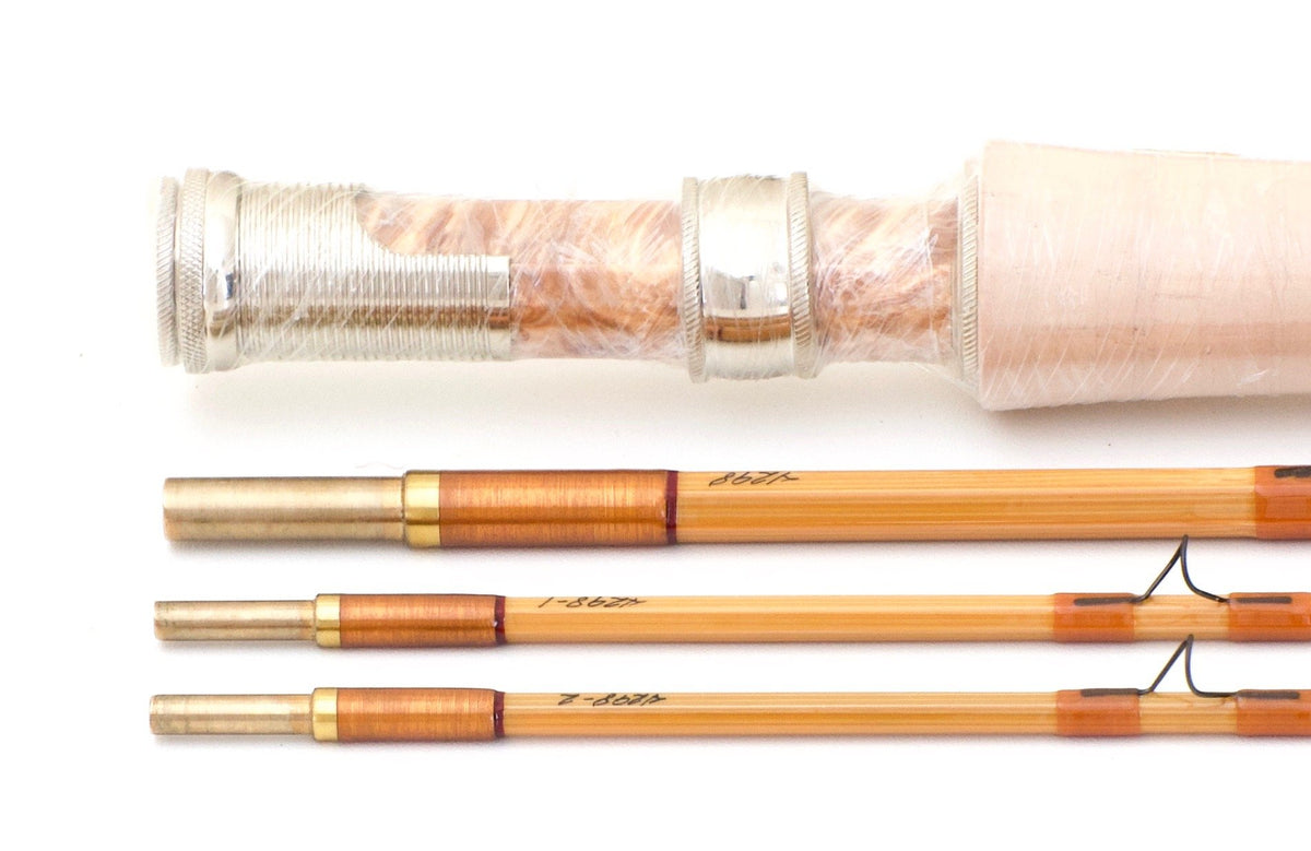R.L. Winston Trout Unlimited Bamboo Rod 8' 3/2 #4 - rod sections with wraps
