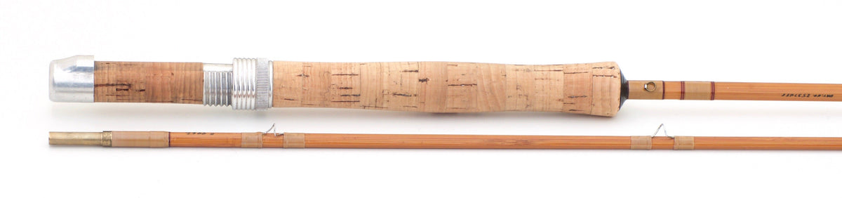 R.L. Winston Fario Club Bamboo Rod 8'5" 2/1 #5/6 - maker signature and rod markings