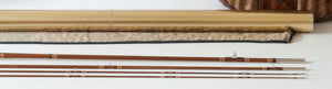 Phillipson Peerless Dry Fly Special Bamboo Rod 8'6 3/2 6wt - ferrules and tips detail