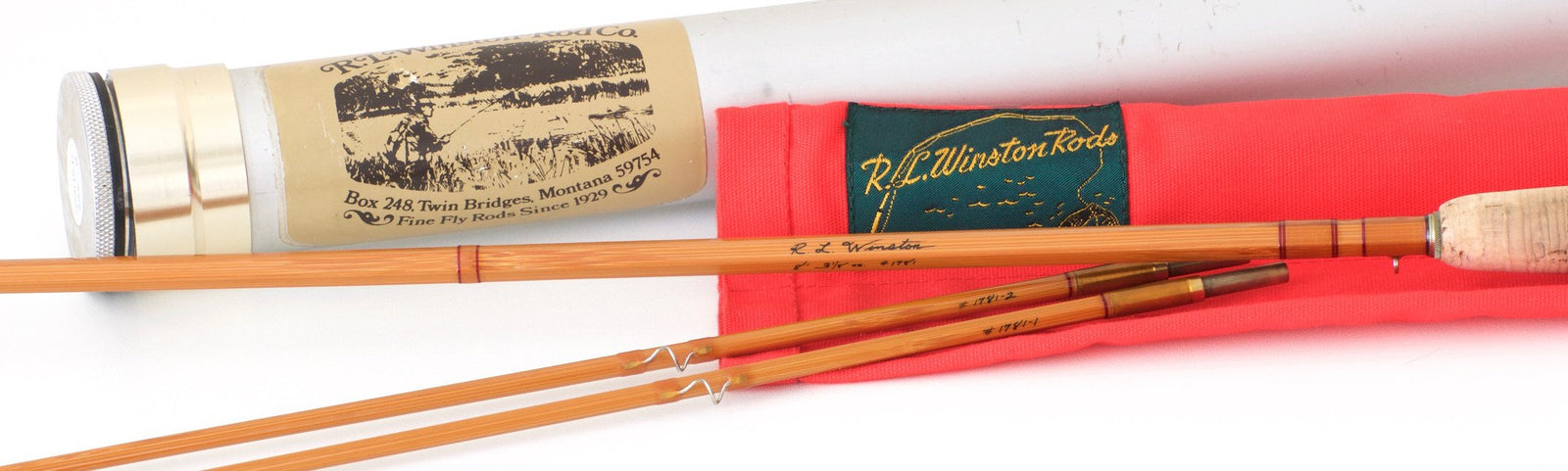 R.L. Winston Bamboo Rod 8' 2/2 #4 - handle grip and reel seat detail