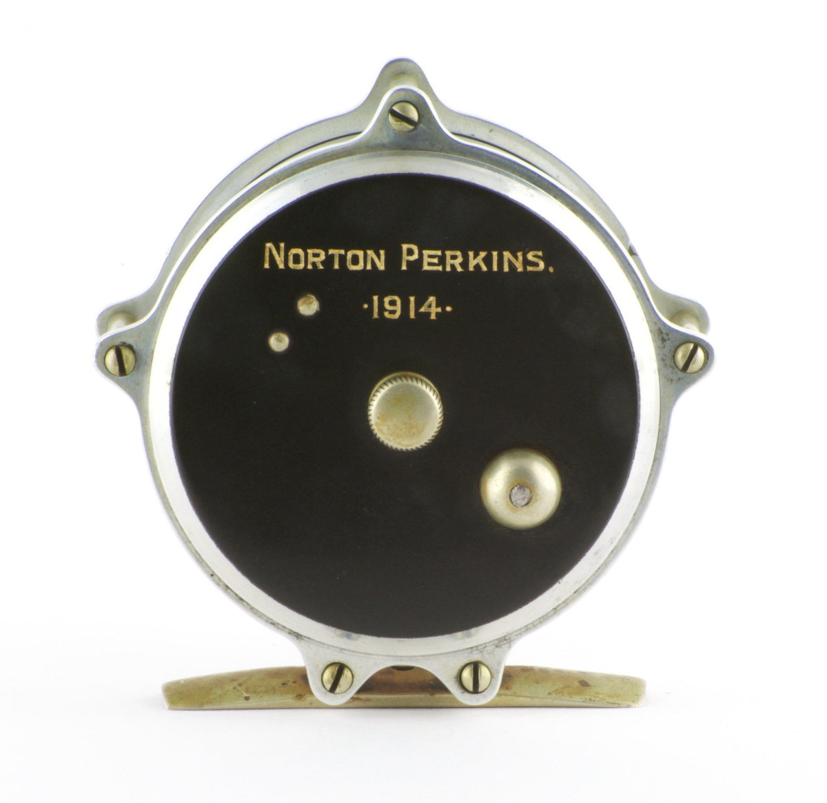 Julius Vom Hofe / H.L. Leonard -- 3" Raised Pillar Fly Reel