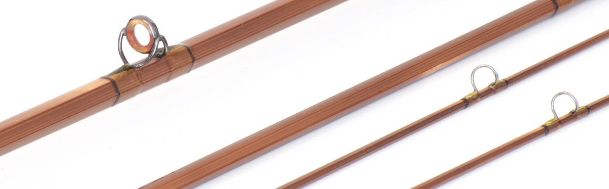 Scott Rod Co. - 7'2 3wt SC Bamboo Rod - rod sections with guides and wraps