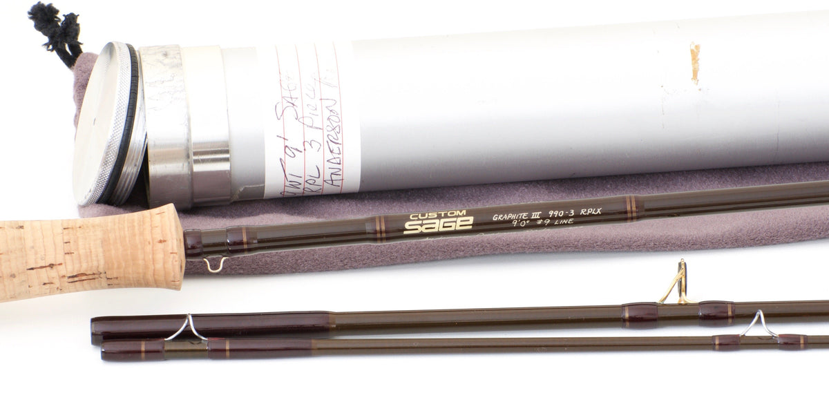 greg's custom fishing rods Anderson Custom Rods/Sage RPLX 9' 9wt Graphite Rod