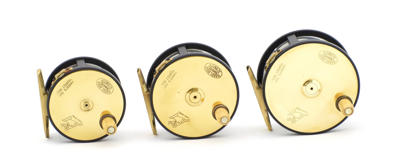Hardy Brass Faced Perfect 1902 Reproduction Limited Edition Reel Set