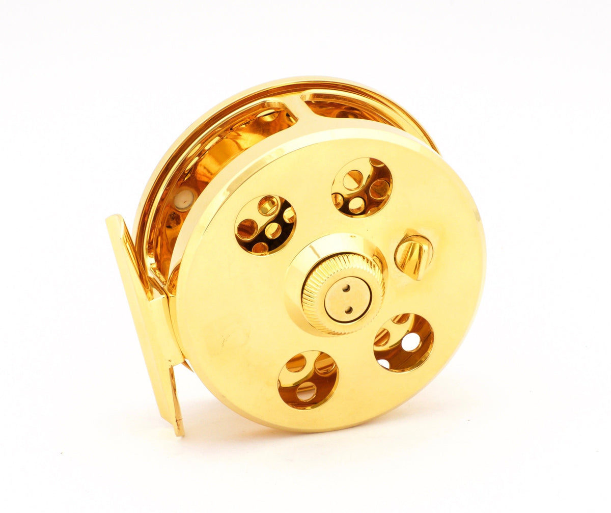Stenzel Regent #2 Gold Plated Fly Reel w/ Spare Spool