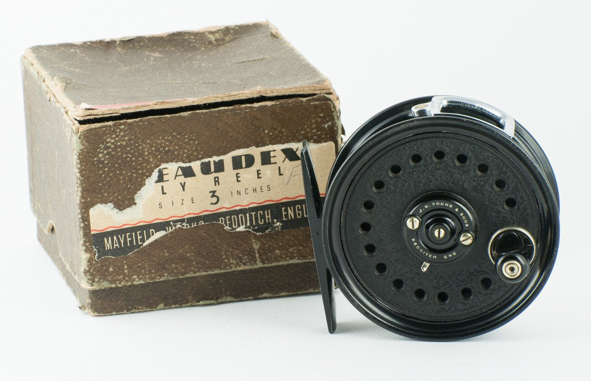 JW Young Beaudex 3" fly reel with box 
