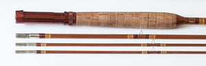 Phillipson Peerless Dry Fly Special Bamboo Rod 8'6 3/2 6wt - maker signature and rod markings