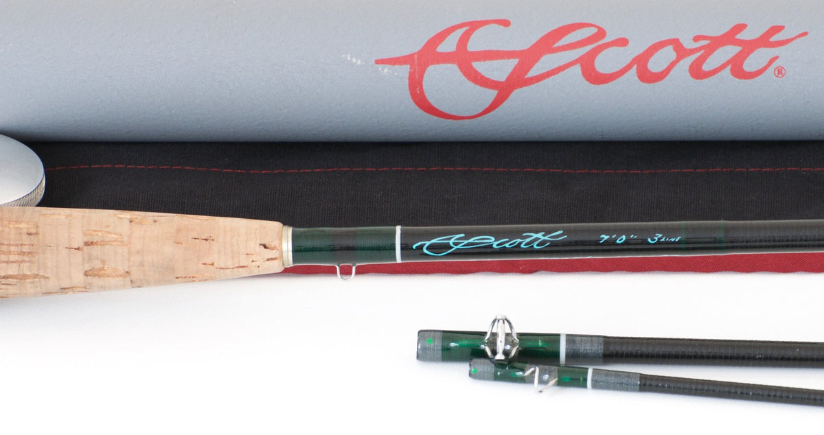 Scott Fiberglass Fly Rod - 7' 3wt 3 piece 
